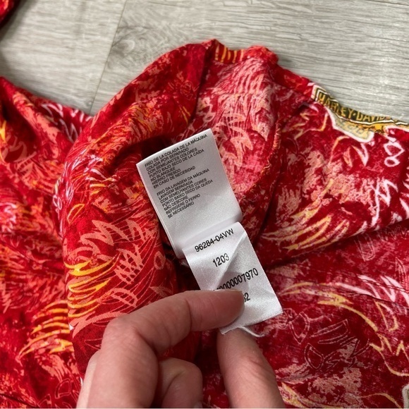 Vintage Harley‎ Davidson Men's Medium Graphic Hawaiian Button Up Shirt - Picture 6 of 8